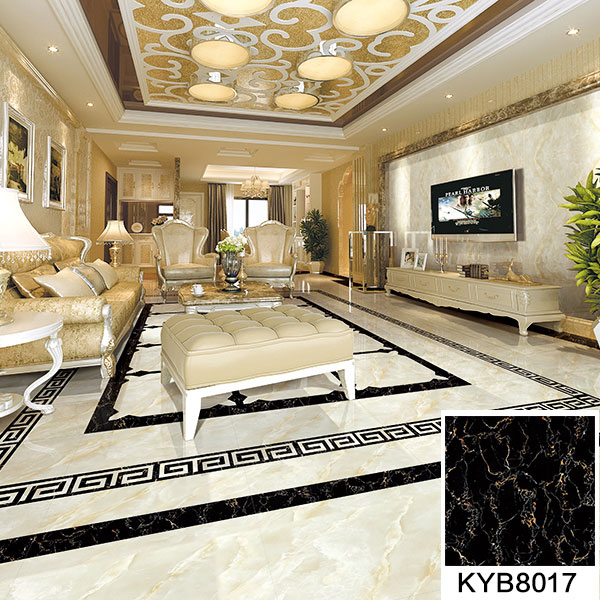 02宅男视频APP在线观看陶大理石瓷磚：黑金花KYB8017地麵鋪貼效果圖